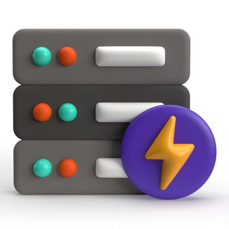 Flash server  3D Icon