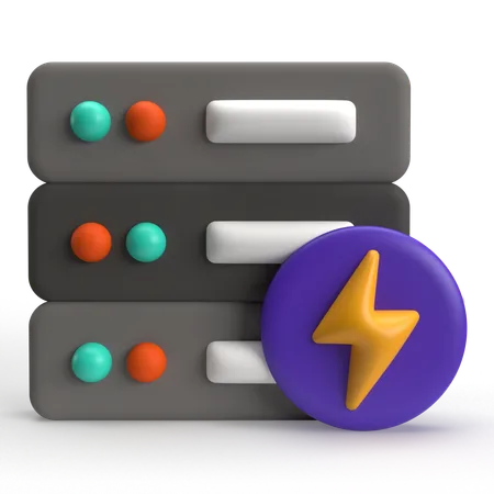 Flash server  3D Icon