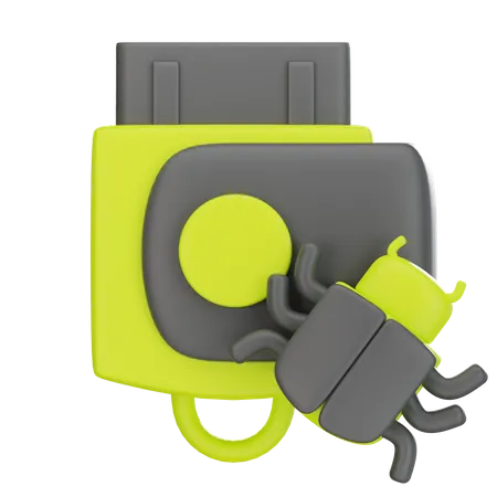 Flashdisk Protection  3D Icon