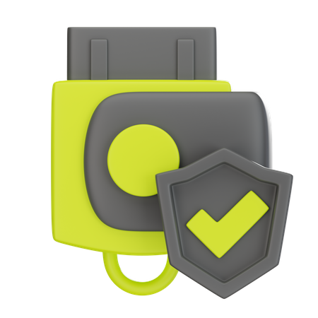 Flashdisk Protection  3D Icon