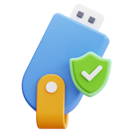 Flashdisk Protection  3D Icon