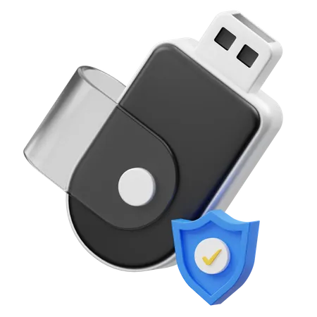 Flashdisk Protection  3D Icon