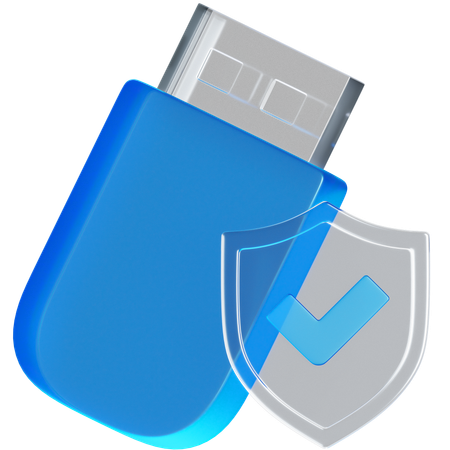 Flashdisk Protection  3D Icon