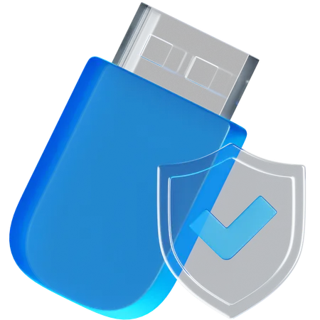 Flashdisk Protection  3D Icon