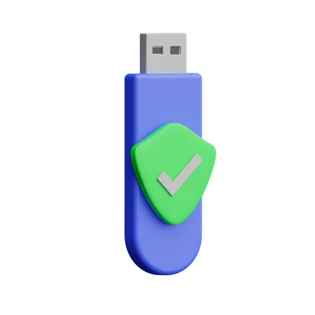 Flashdisk Protection 3D Icon