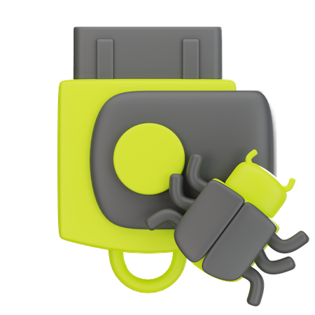 Flashdisk Protection  3D Icon