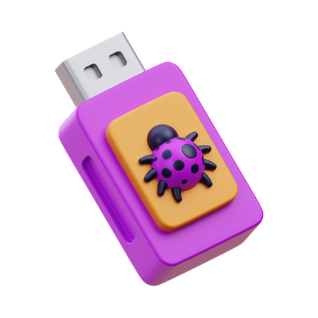 Flashdisk Virus  3D Icon