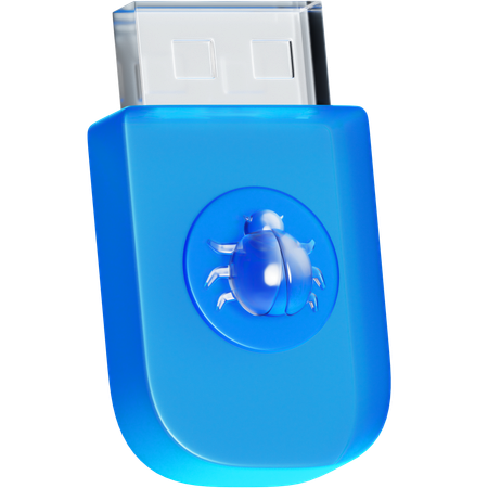 Virus-Flash-Disk  3D Icon