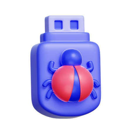 Flashdisk Virus  3D Icon