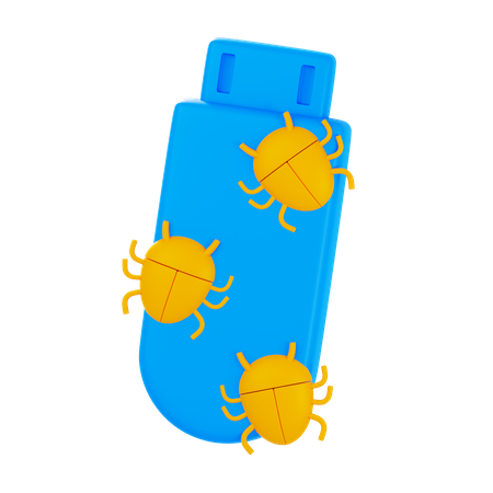 Flashdisk Virus  3D Icon