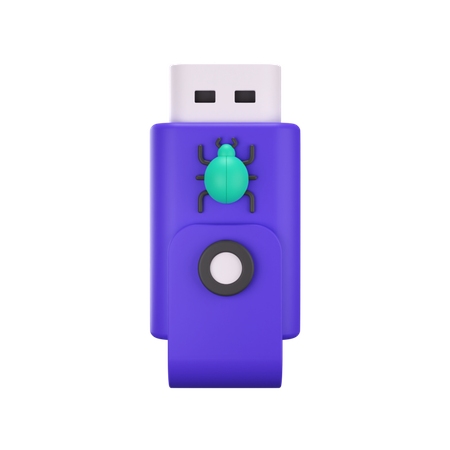 Flashdisk Virus  3D Icon