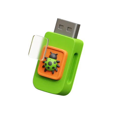 Flashdisk Virus  3D Icon