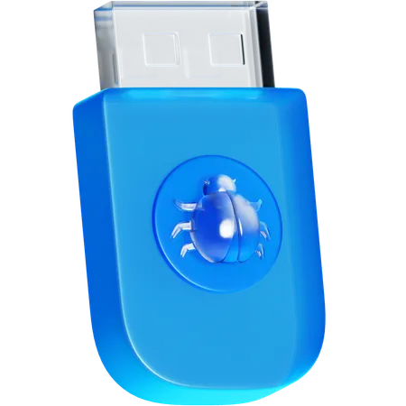 Flashdisk Virus  3D Icon