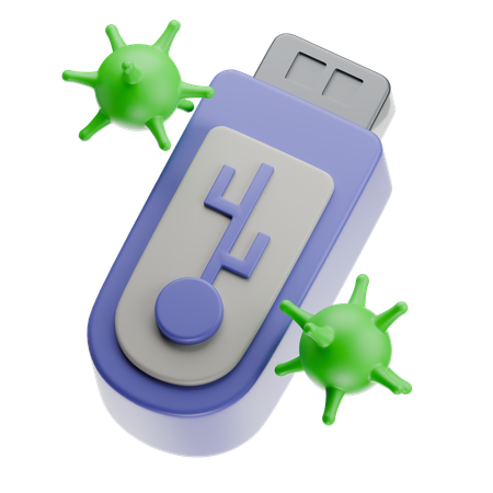 Flashdisk Virus  3D Icon