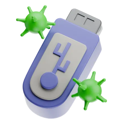 Flashdisk Virus  3D Icon