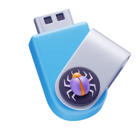 Flashdisk Virus  3D Icon