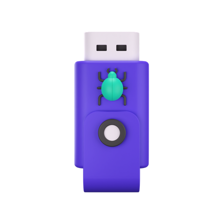 Flashdisk Virus  3D Icon