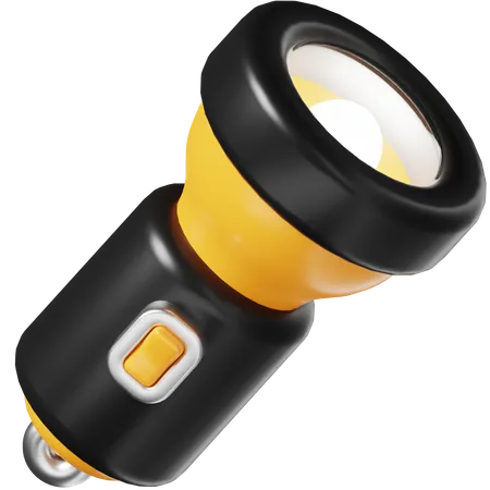 Flashlight 3 D Icon 3D Icon