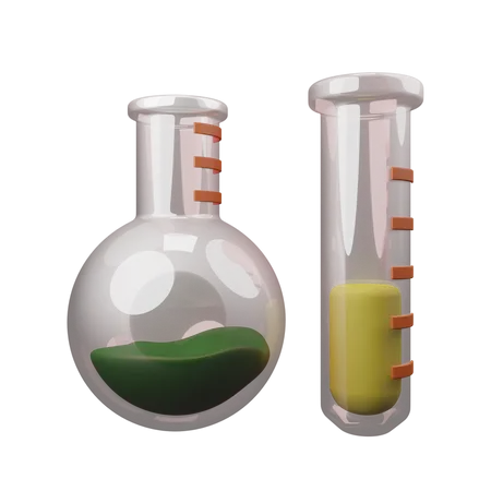 Flask  3D Illustration