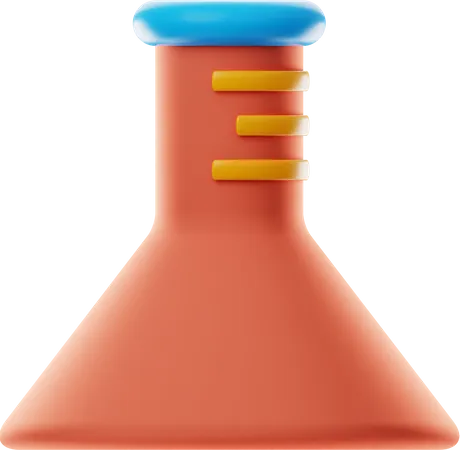Flask 3D Illustration