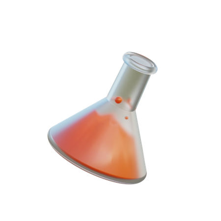 Flask Laboratory  3D Illustration