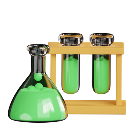 Flask Laboratory  3D Icon