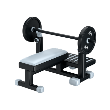 Flat bench press  3D Icon