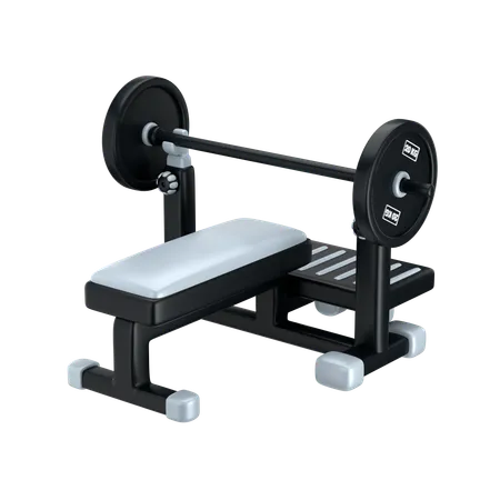 Flat bench press  3D Icon