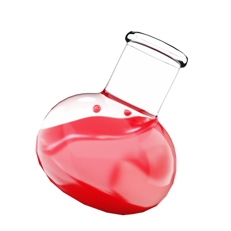 Flat Bottomed Flask  3D Icon