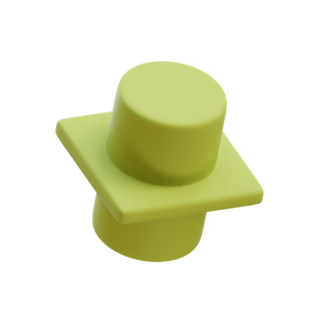 Flat Cuboid Cylinder  3D Icon