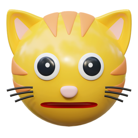 Flat Face  3D Icon
