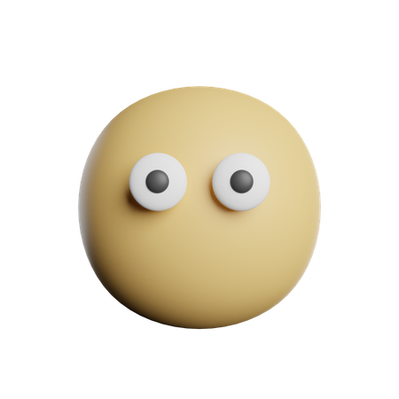 Flat Face 3D Icon