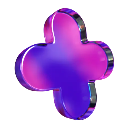 Flat Flower  3D Icon