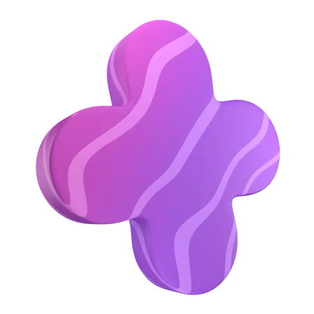 Flat Flower  3D Icon