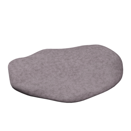 Flat Stone  3D Icon