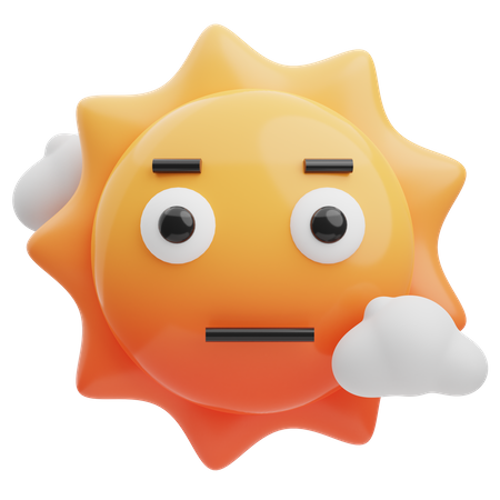 Flat Sun  3D Icon