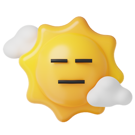 Flat Sun  3D Icon