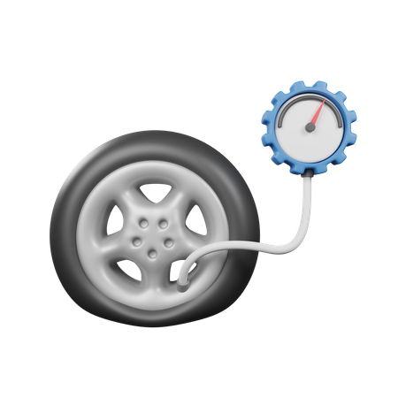 Flat Tire  3D Icon