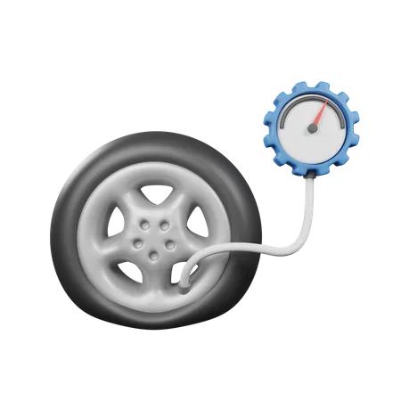 Flat Tire  3D Icon