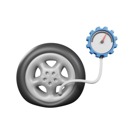 Flat Tire  3D Icon