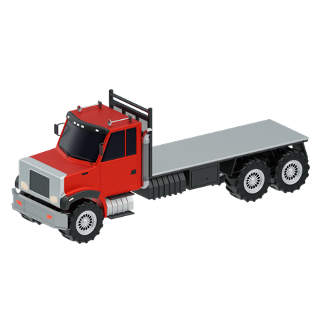 Flatbed truck  3D Icon