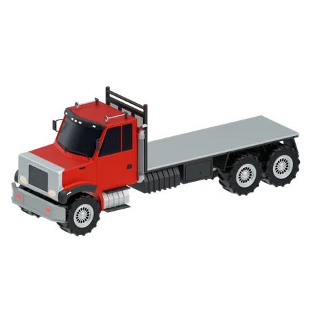 Flatbed truck  3D Icon