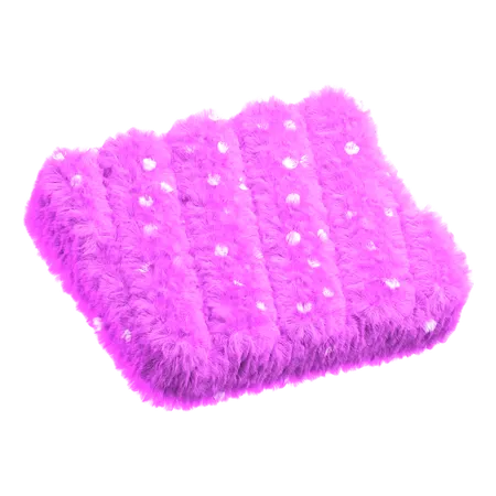 Flauschiges Kissen  3D Icon
