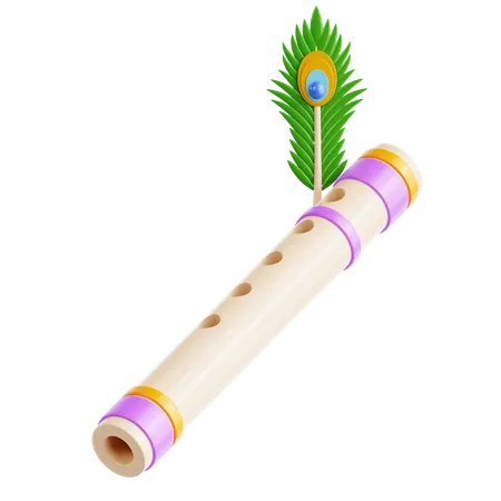 Flauta bansuri  3D Icon