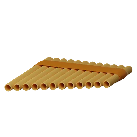 Flauta de pan  3D Icon
