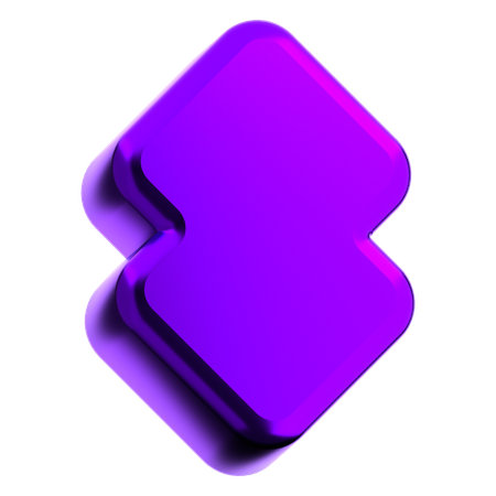 Forma abstracta de flecha  3D Icon