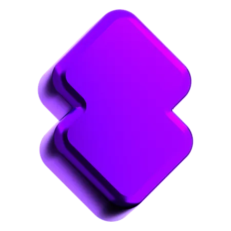 Forma abstracta de flecha  3D Icon