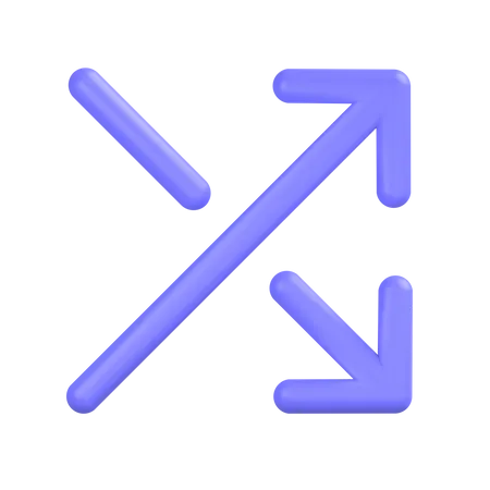 Flecha aleatoria  3D Icon