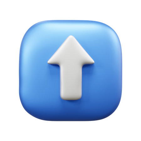 Flecha superior  3D Icon