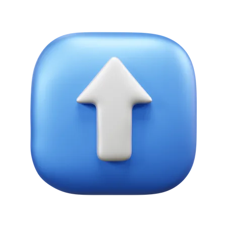 Flecha superior  3D Icon